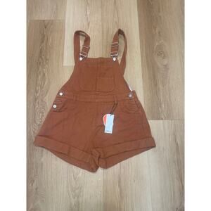 SOLID POCKET BUCKLE ROMPER sz XL